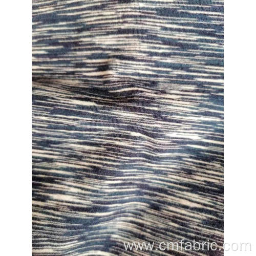 POLYESTER SPANDEX DTY BRUSHED YARN DYED KNITTED FABRIC